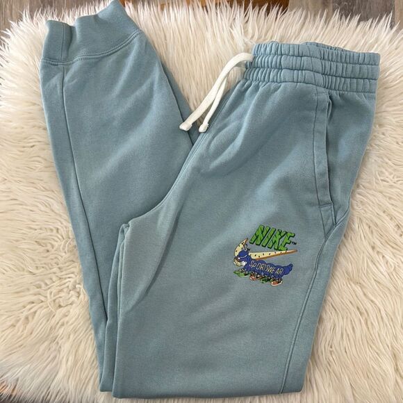 Nike Blue Jogger Sweatpants with Elastic Waistband Size XL - Picture 1 of 9